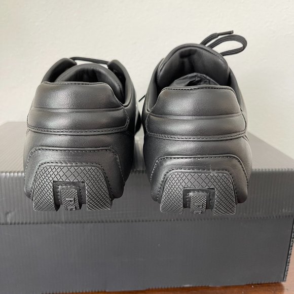 Prada 2EG285 Men's Black Leather Logo Lace-up Sneakers, Many sizes - Picture 12 of 16